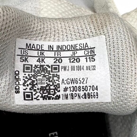 Addidas Toddler Grand Court 2.0 Adjustable Strap Sneakers Size 5 White w Black - Picture 11 of 11